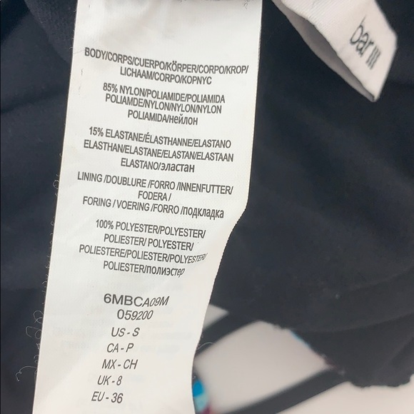 4/$25 Bar III One-Piece Boho Swimsuit NWT XS - Picture 8 of 8